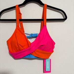 Aqua Eve Women's Colorful Bikini Top